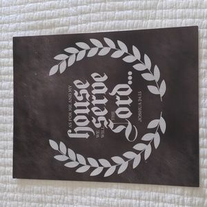 Chalkboard Style Joshua 24:15 Poster (unframed, new!)